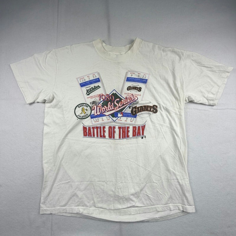 1989 World Series Battle T-Shirt White