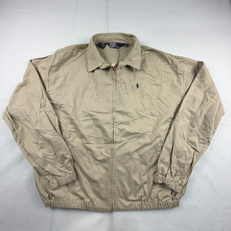 Polo Ralph Lauren Harrington Jacket Beige Navy