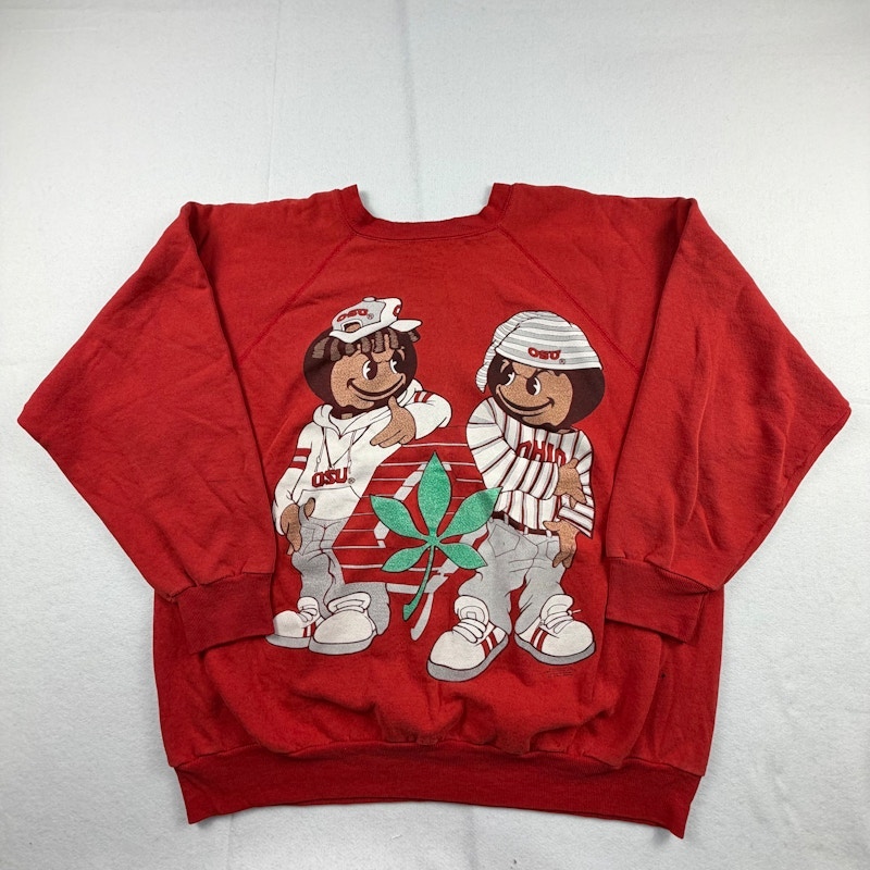  Ohio State University Graphic Sweatshirt Red
