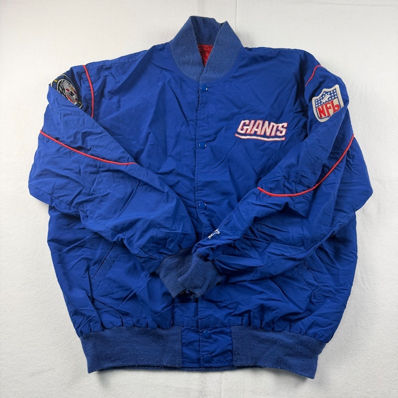 Starter New York Giants NFL Padded Windbreaker Jacket Blue