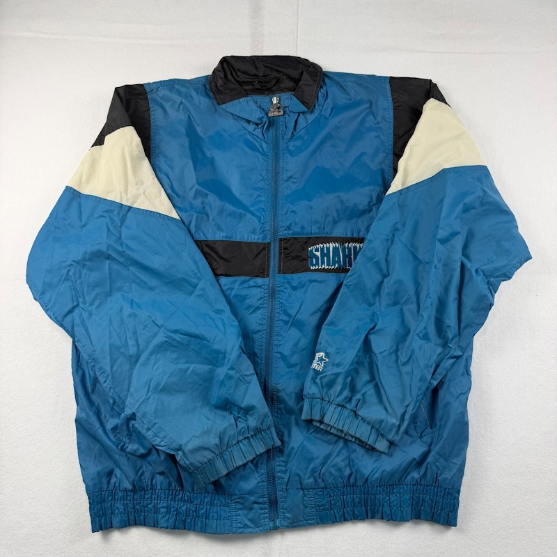 Starter San Jose Sharks Jacket Blue Black White