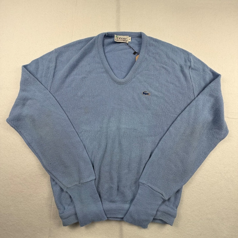 Izod Lacoste V-Neck Sweater Blue
