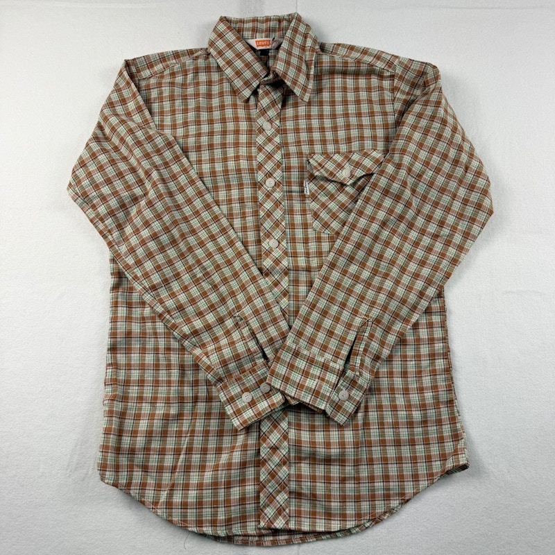 Camicia a quadri abbottonata a maniche lunghe Levi's marrone