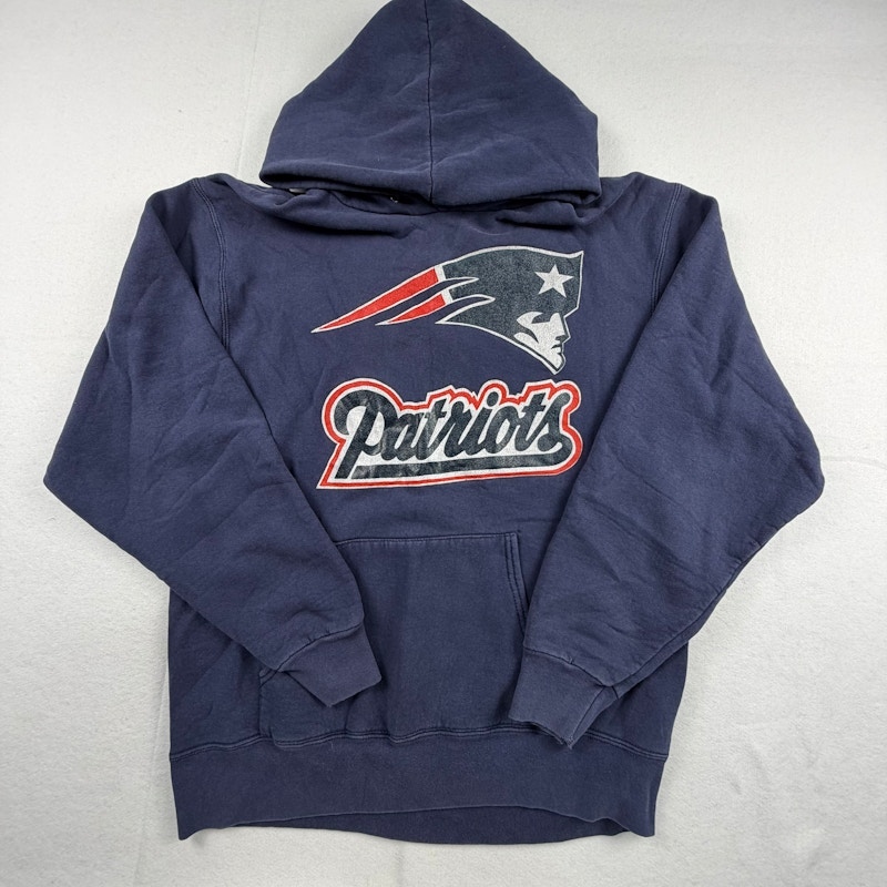 Felpa con cappuccio vintage New England Patriots Navy