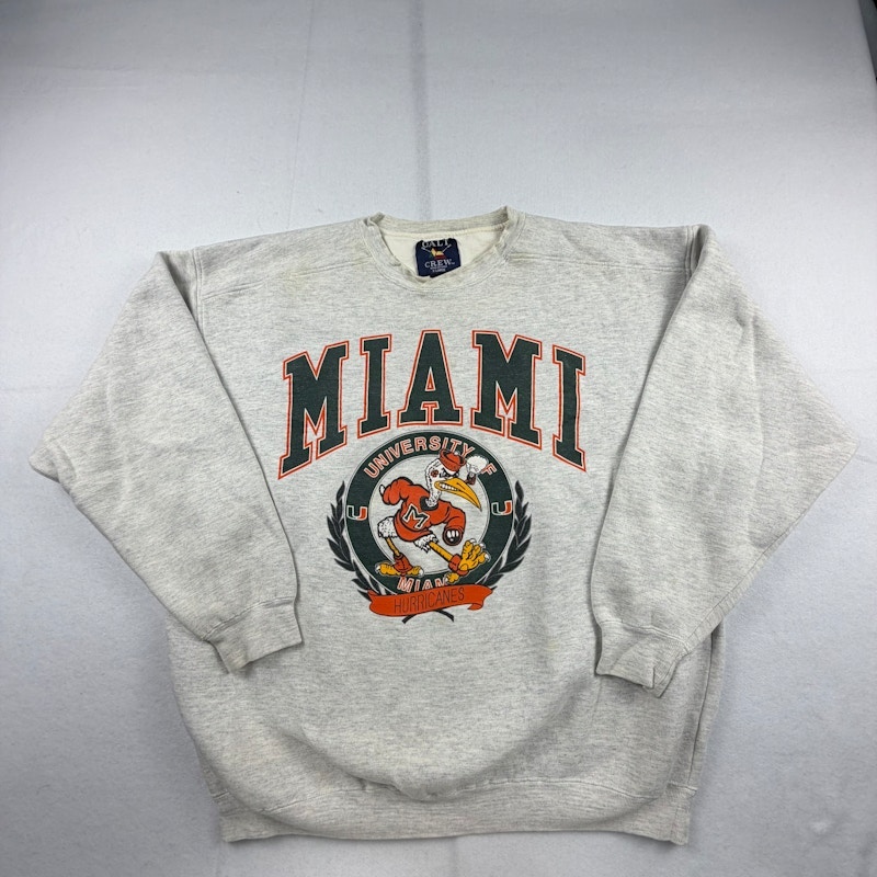 Galt Crew Miami Hurricanes Sweatshirt Grey