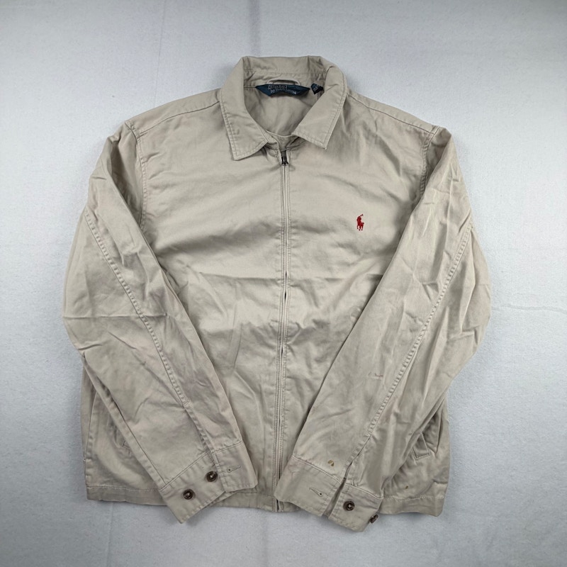 Polo Ralph Lauren Harrington Jacket Beige Red