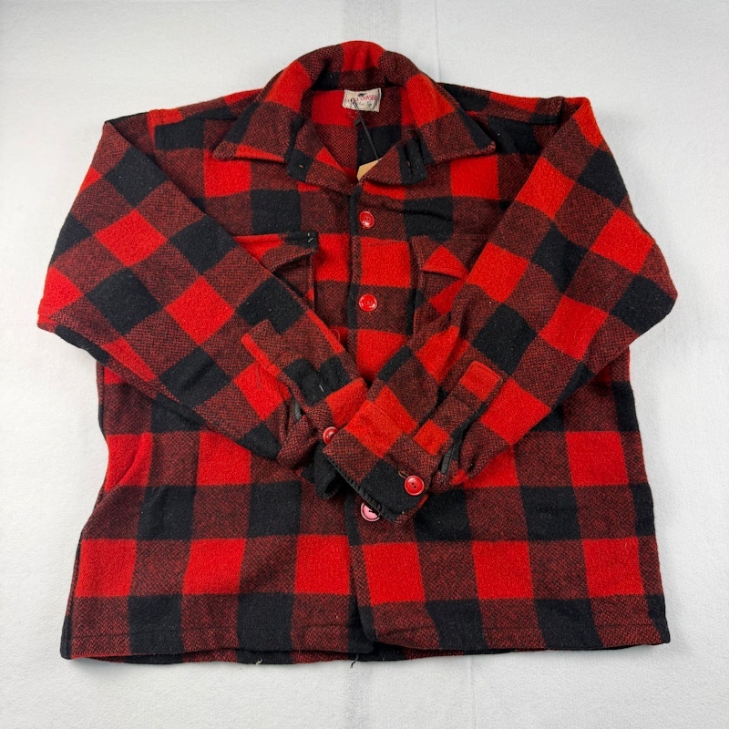Chill Chaser Blue Top Wool Shirt Red Black
