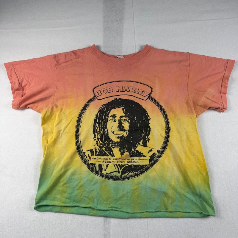 Signal Bob Marley Redemption Songs Rasta Tie-Dye T-Shirt