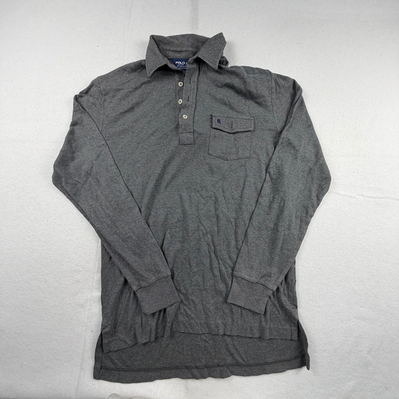 Polo à manches longues Polo Golf Ralph Lauren gris