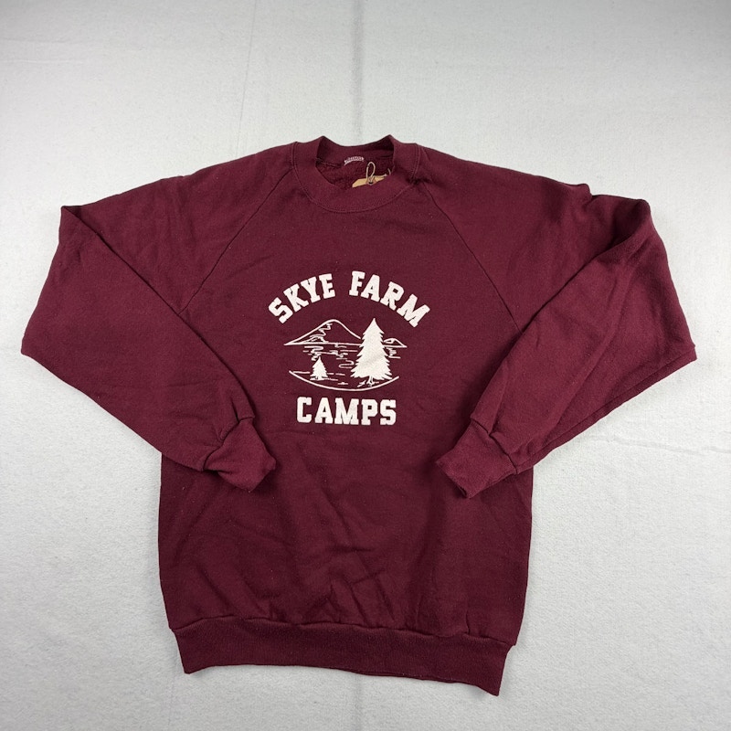 Skye Farm Camps Vintage Maroon Sweatshirt