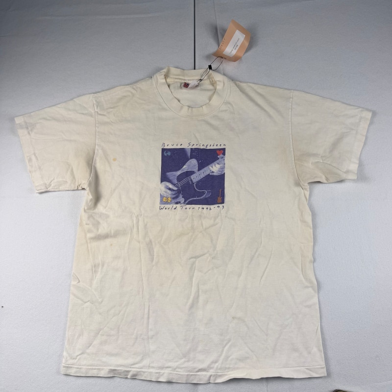 Bruce Springsteen 1992-93 World Tour T-Shirt Off-White