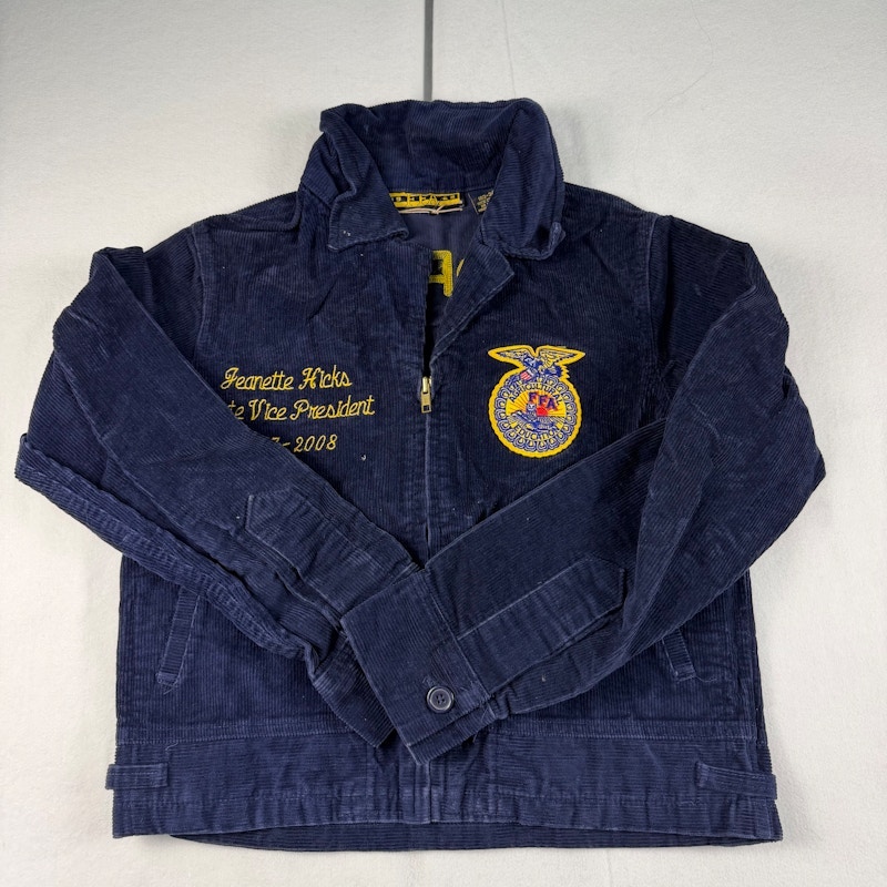 Chaqueta de pana oficial de la FFA azul marino