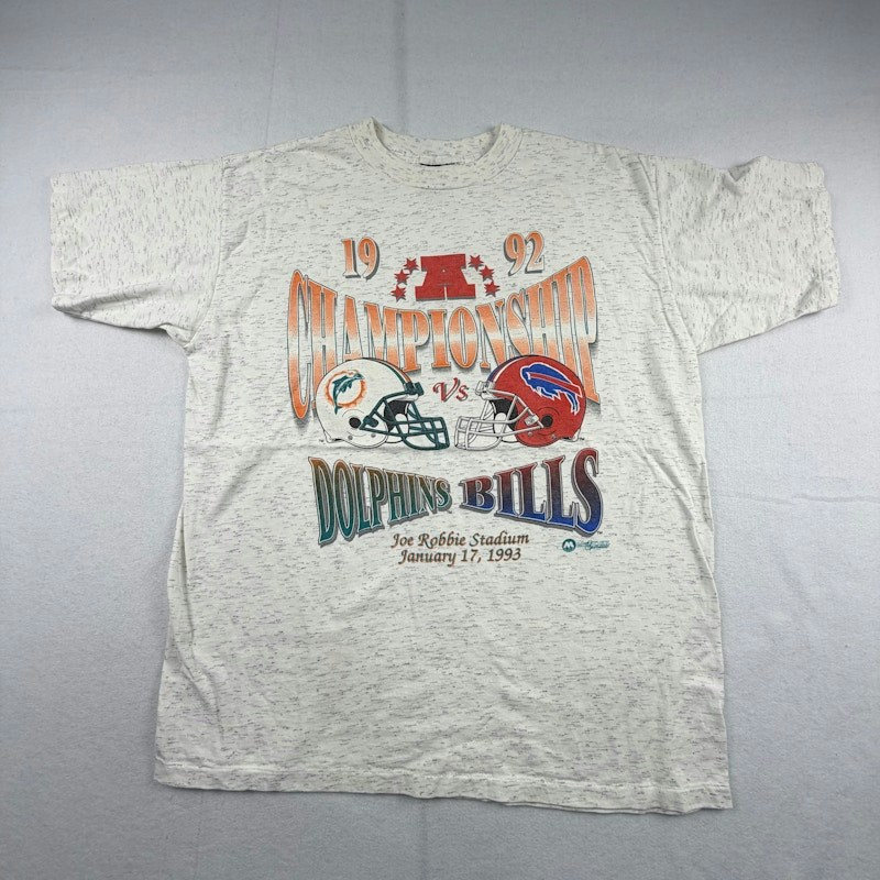  Camiseta Dolphins Bills del Campeonato de la AFC 1992