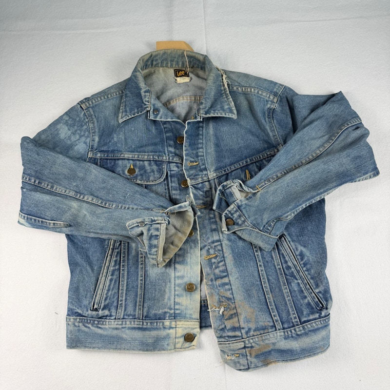 Lee Medium Wash Denim Jacket Blue