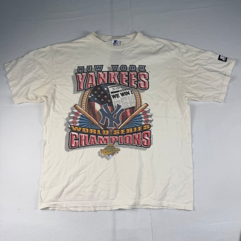Starter New York Yankees 1996 World Series Champions T-Shirt White