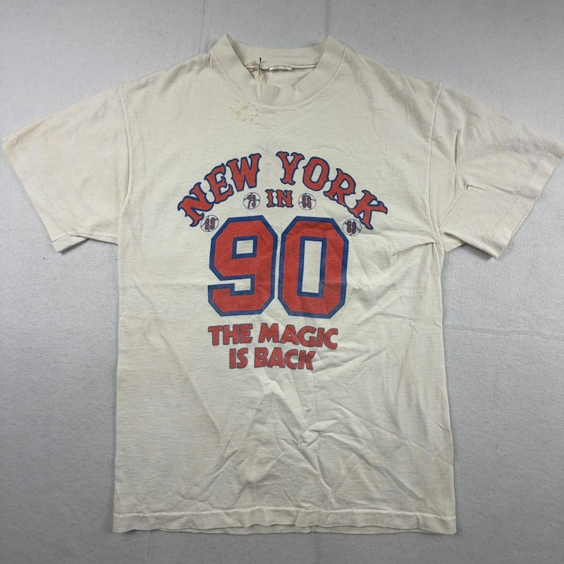 Hanes New York Mets The Magic Is Back T-Shirt White