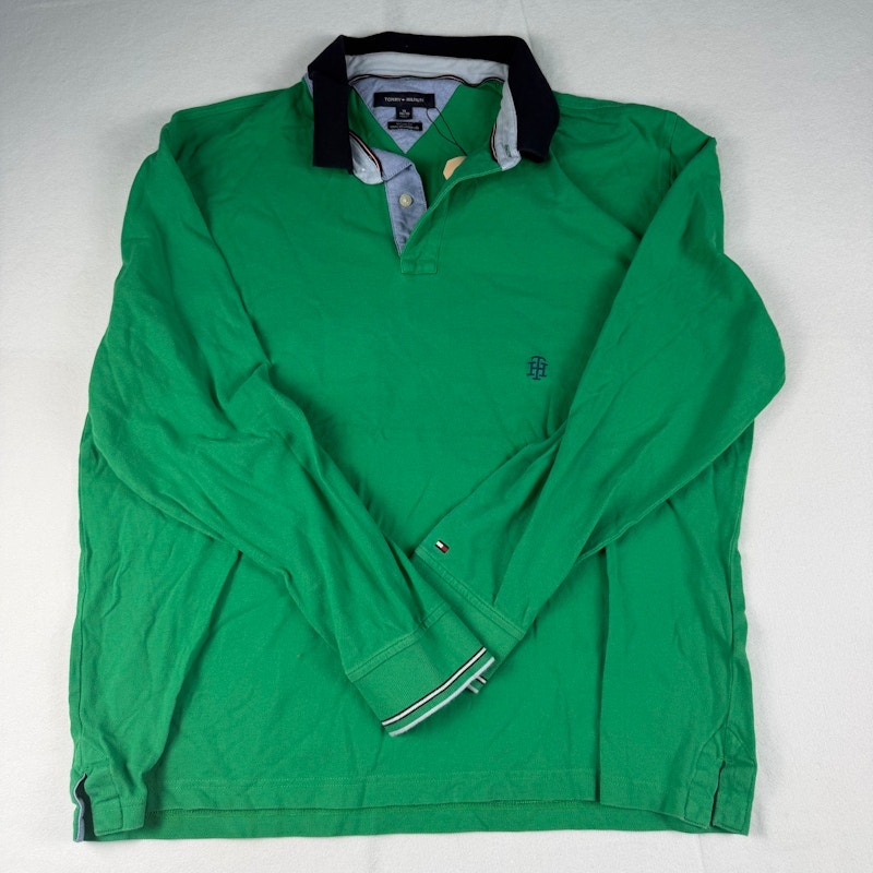 Tommy Hilfiger Long Sleeve Polo Shirt Green