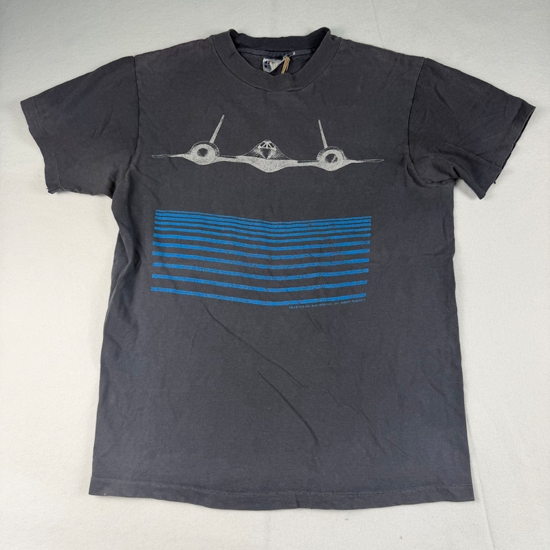 Hanes Beefy-T SR-71 Blackbird T-Shirt Black