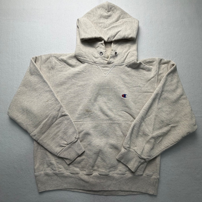 Champion Reverse Weave Hooded Sweatshirt Oatmeal