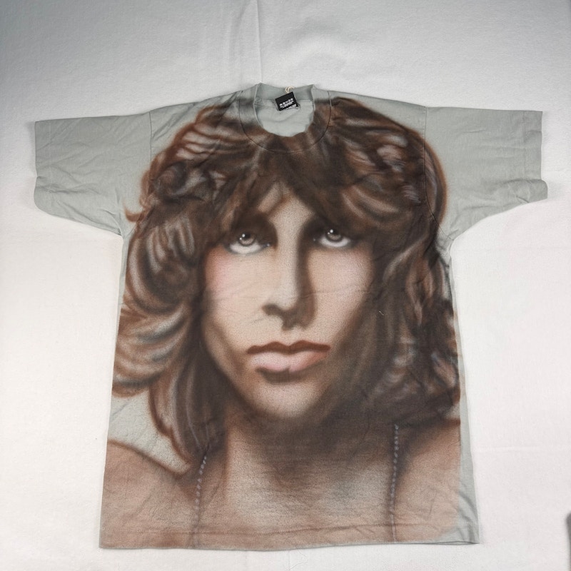 Screen Stars Jim Morrison T-Shirt Grey