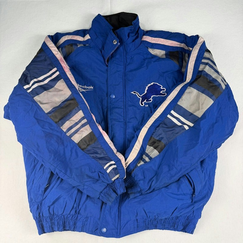 Reebok Detroit Lions NFL Pro Line Jacket Blue