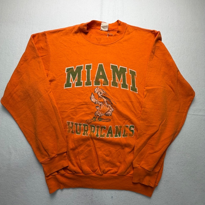  Ebert Sportswear Miami Hurricanes Sweatshirt Orange