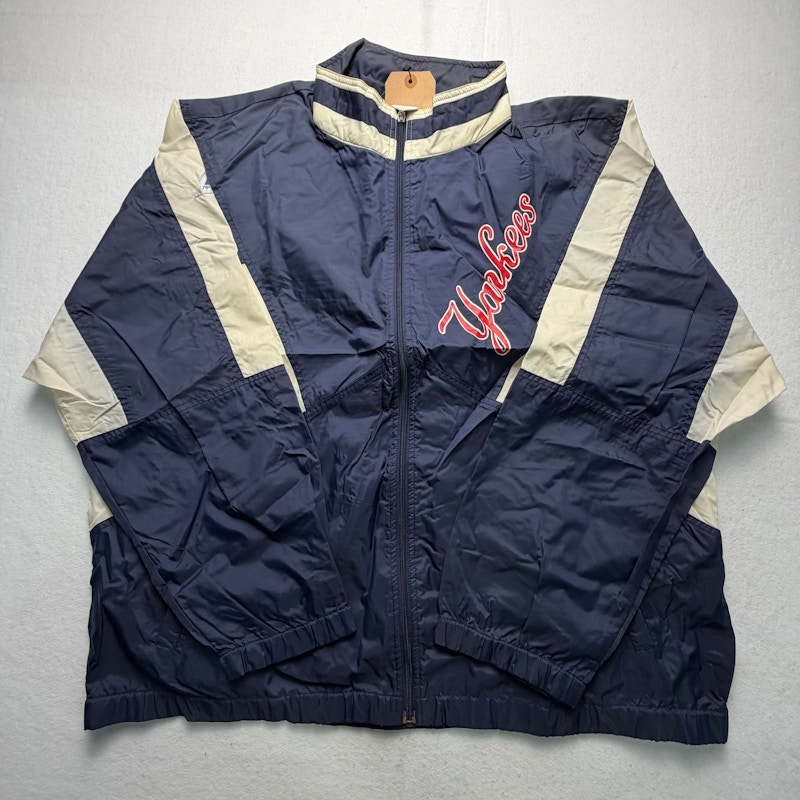 New York Yankees Windbreaker Jacket Navy Cream
