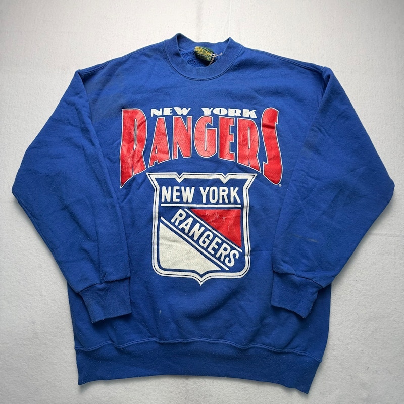 Home Team New York Rangers Crewneck Sweatshirt Blue