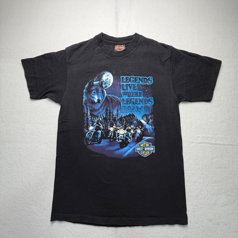 Harley-Davidson Legends Live Where Legends Roam T-Shirt Black