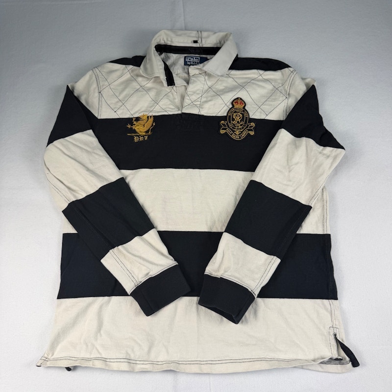 Polo by Ralph Lauren Rugby Shirt Black/White