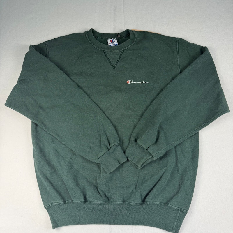 Champion Logo Crewneck Sweatshirt Green