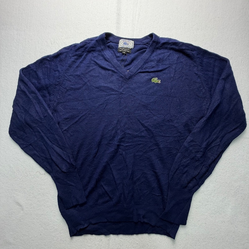 Izod Lacoste V-Neck Sweater Navy