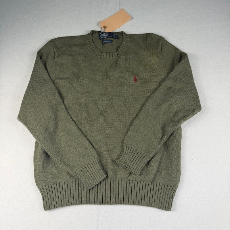 Polo by Ralph Lauren Pima Cotton Crewneck Sweater Green