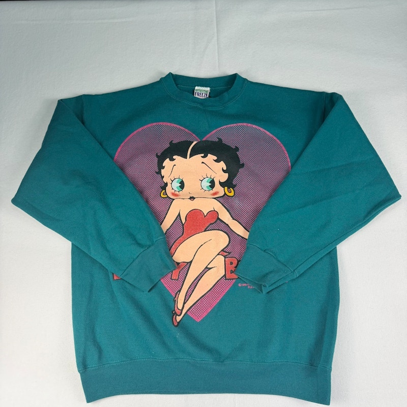 Freeze Betty Boop Sweatshirt Teal