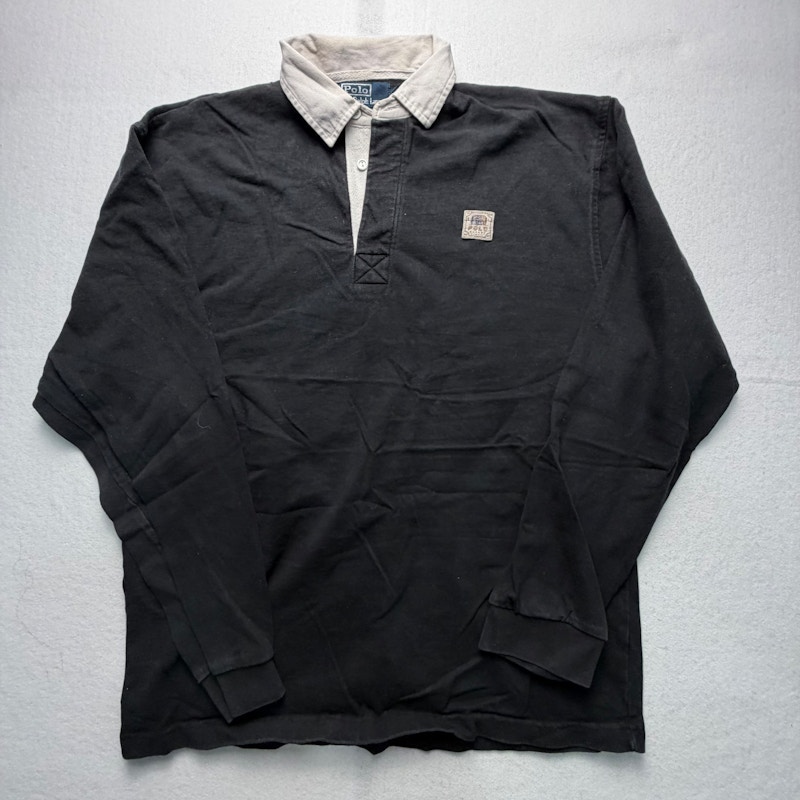 Polo Ralph Lauren Long Sleeve Rugby Shirt Black