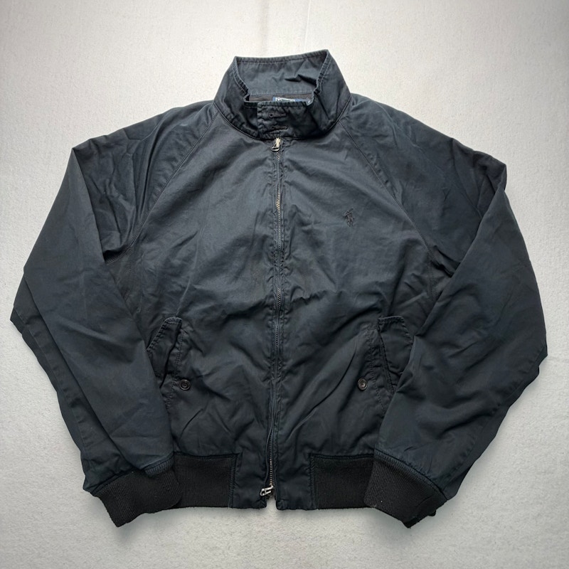 Polo by Ralph Lauren Harrington Zip Up Jacket Black