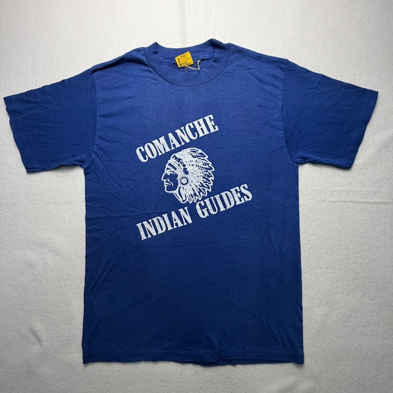 T-Shirts Plus Comanche Indian Guides T-Shirt Blue