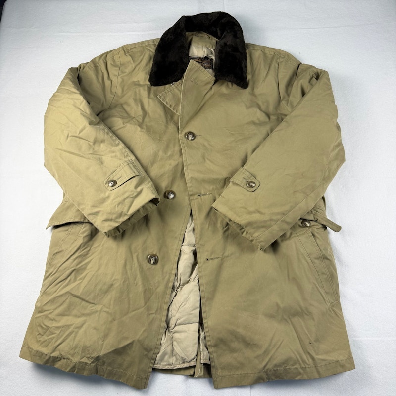 Eddie Bauer Expedition Outfitter Goose Down Jacket Tan
