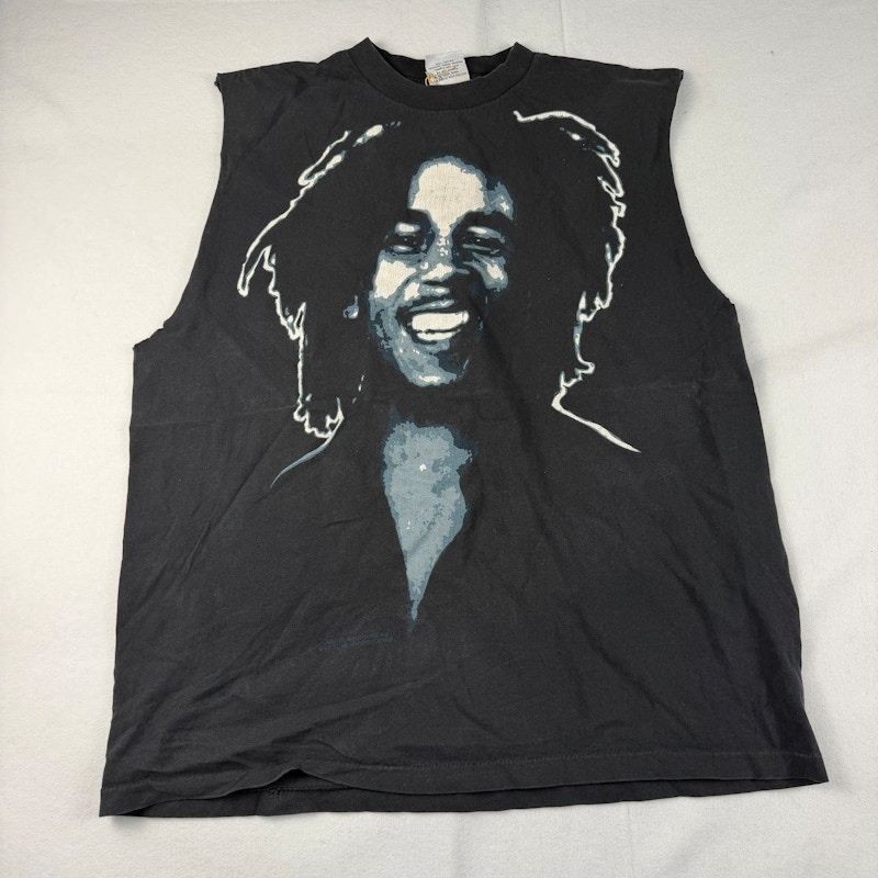 Balzout Bob Marley Graphic Tank Top Black