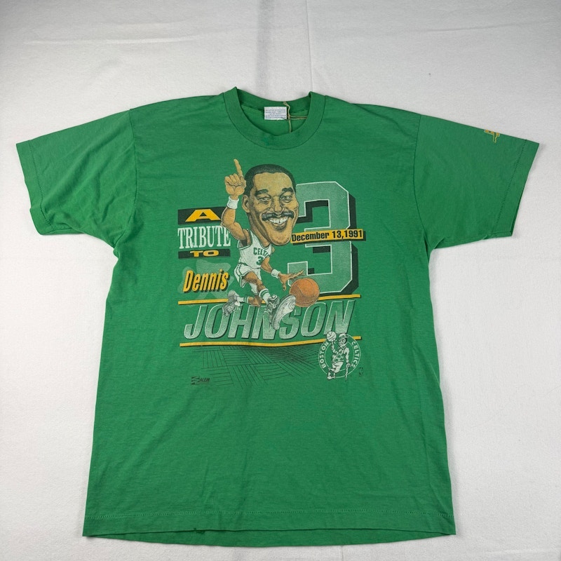 Salem Sportswear Dennis Johnson A Tribute To T-Shirt Green
