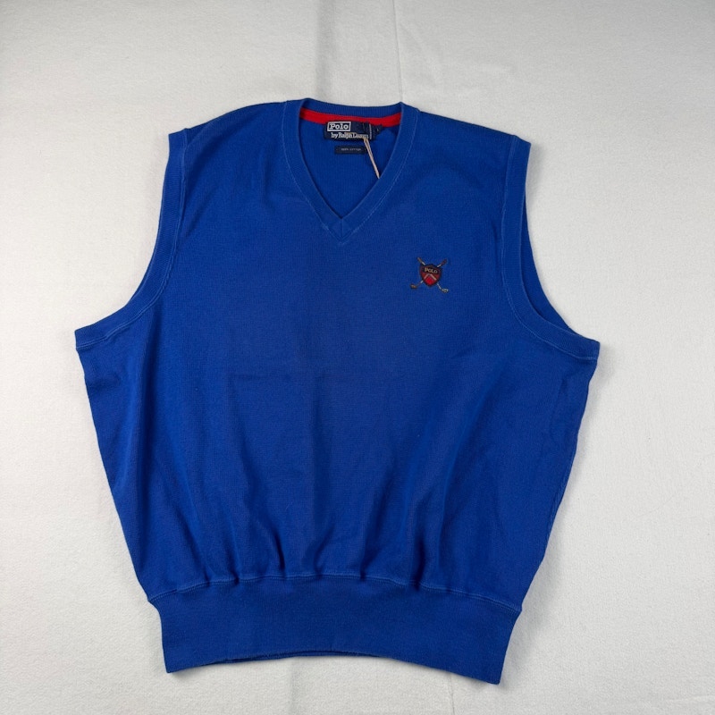 Polo by Ralph Lauren V-Neck Sweater Vest Blue