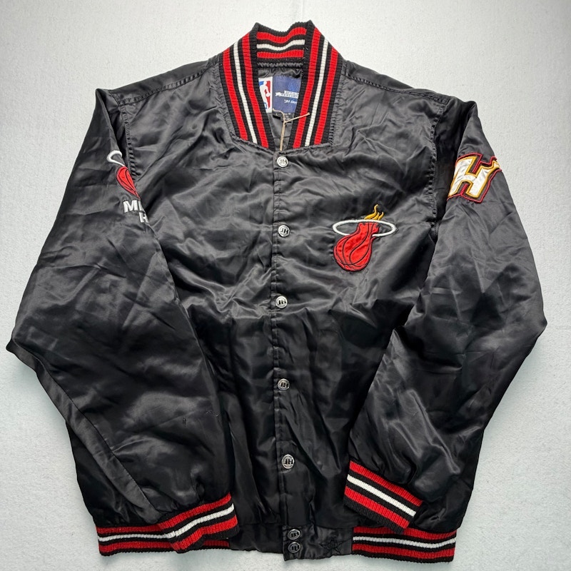 JH Design Miami Heat Bomber Jacket Black