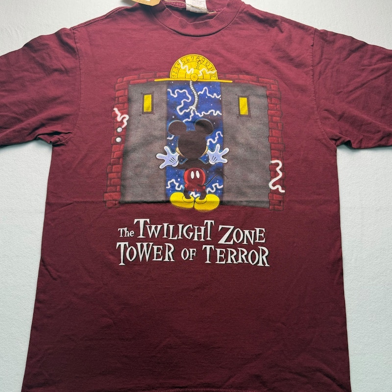 Mickey Inc The Twilight Zone Tower of Terror T-Shirt Maroon