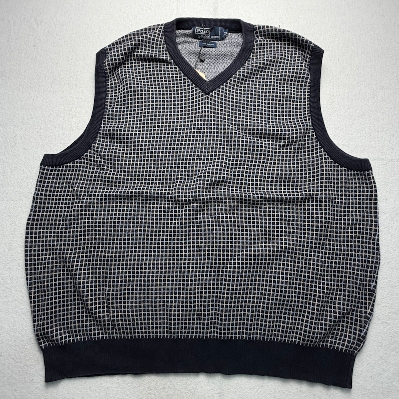 Polo by Ralph Lauren Sweater Vest Black/White