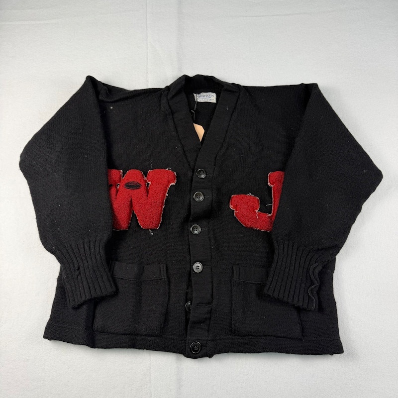 Yearite Varsity Cardigan Black