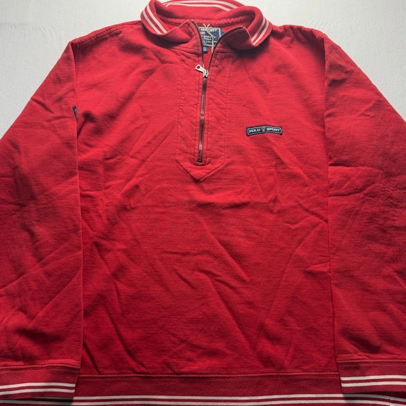 Polo Sport Sportsman Quarter-Zip Sweatshirt Red