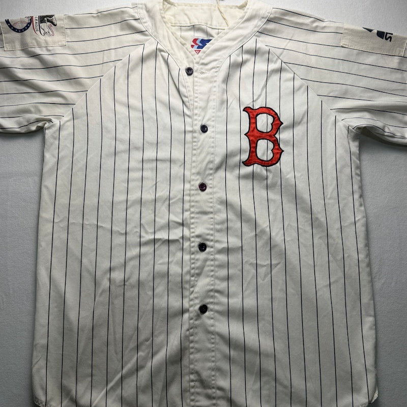 Starter Boston Red Sox Pinstripe Jersey