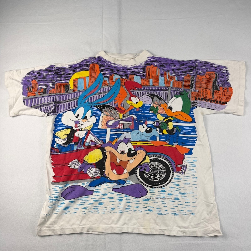 Warner Bros. Tiny Toon Adventures City Slickers T-Shirt White