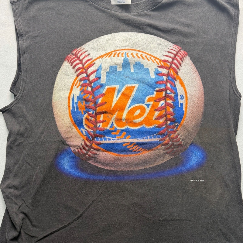 CSA New York Mets 1997 Sleeveless T-Shirt Black