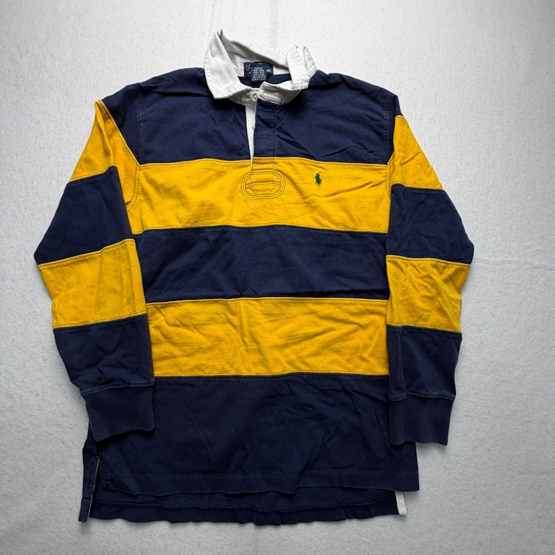 Polo by Ralph Lauren Rugby Shirt Navy Yellow